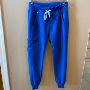 Figs Royal blue XS jogger scrub pants
